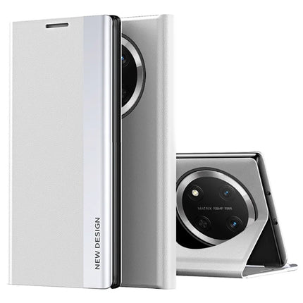 For Honor Magic7 Lite 5G / X9c 5G / X60 Pro 5G Case Anti-Drop Leather Phone Cover with Stand - White