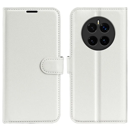 For Honor Magic7 5G Case Litchi Texture Shockproof Leather Wallet Phone Cover - White