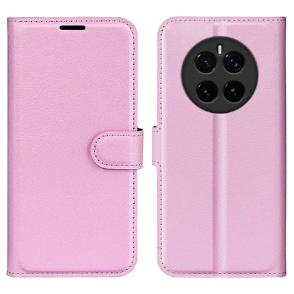 For Honor Magic7 5G Case Litchi Texture Shockproof Leather Wallet Phone Cover - Pink