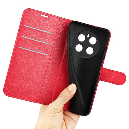 For Honor Magic7 5G Case Litchi Texture Shockproof Leather Wallet Phone Cover