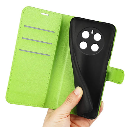 For Honor Magic7 5G Case Litchi Texture Shockproof Leather Wallet Phone Cover