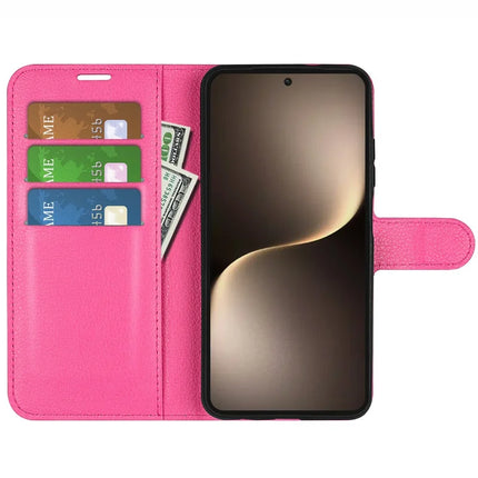 For Honor Magic7 5G Case Litchi Texture Shockproof Leather Wallet Phone Cover