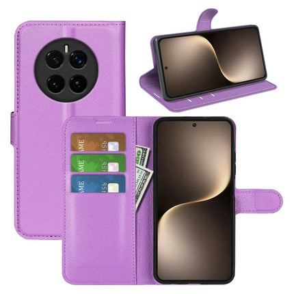 For Honor Magic7 5G Case Litchi Texture Shockproof Leather Wallet Phone Cover