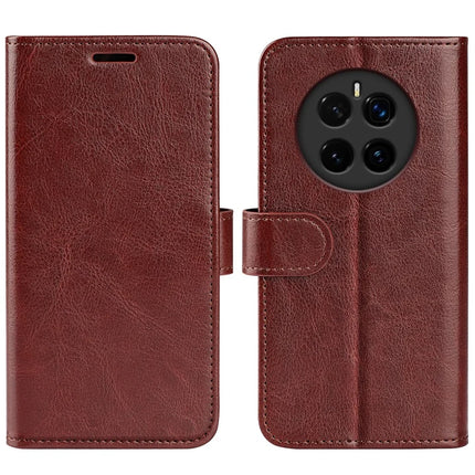 For Honor Magic7 5G Wallet Case Crazy Horse Texture Stand Leather Phone Cover - Brown