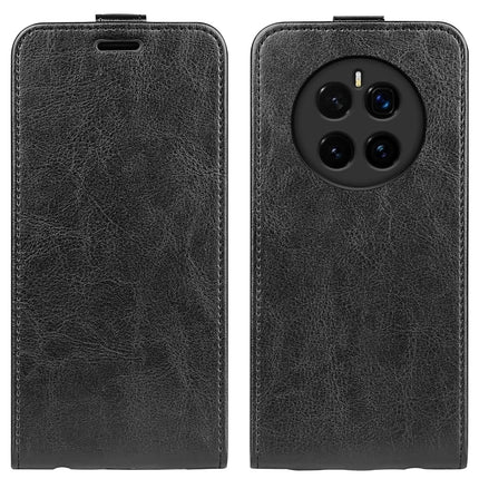 For Honor Magic7 5G Case with Card Slots Vertical Flip Leather Phone Cover - Black