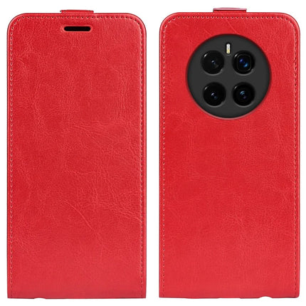 For Honor Magic7 5G Case with Card Slots Vertical Flip Leather Phone Cover - Red