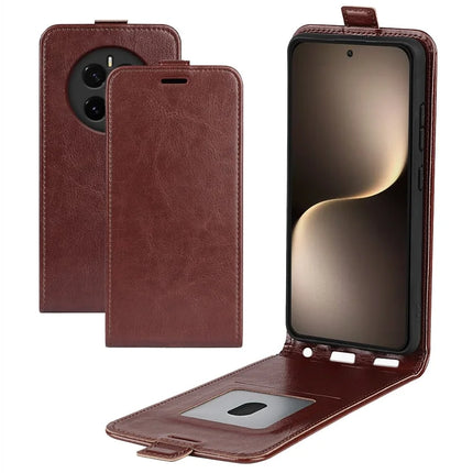 For Honor Magic7 5G Case with Card Slots Vertical Flip Leather Phone Cover