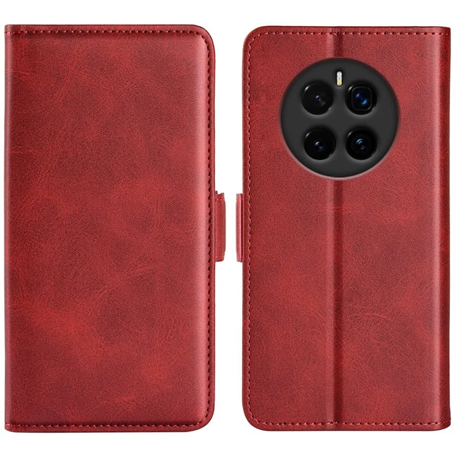For Honor Magic7 5G Stand Case Calf Texture Leather Wallet Phone Cover - Red