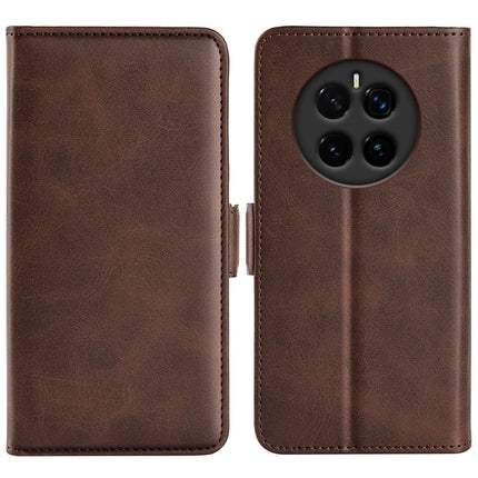 For Honor Magic7 5G Stand Case Calf Texture Leather Wallet Phone Cover - Brown
