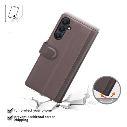 For Samsung Galaxy A26 5G Case Genuine Split Leather Phone Cover Wallet Card Slot
