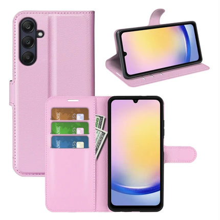 For Samsung Galaxy A26 5G Case Litchi Texture Shockproof Leather Wallet Phone Cover