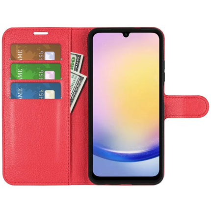 For Samsung Galaxy A26 5G Case Litchi Texture Shockproof Leather Wallet Phone Cover