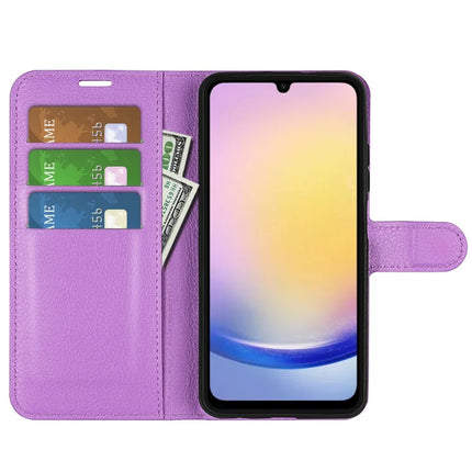 For Samsung Galaxy A26 5G Case Litchi Texture Shockproof Leather Wallet Phone Cover