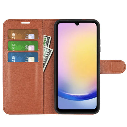 For Samsung Galaxy A26 5G Case Litchi Texture Shockproof Leather Wallet Phone Cover