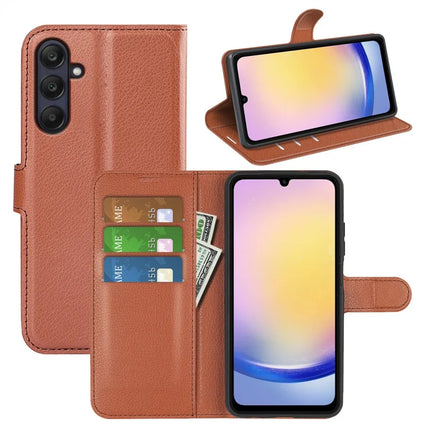 For Samsung Galaxy A26 5G Case Litchi Texture Shockproof Leather Wallet Phone Cover