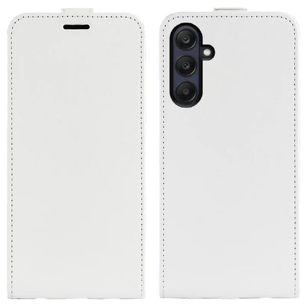 For Samsung Galaxy A26 5G Case with Card Slots Vertical Flip Leather Phone Cover - White