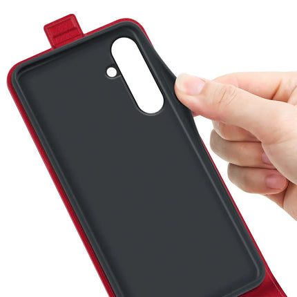 For Samsung Galaxy A26 5G Case with Card Slots Vertical Flip Leather Phone Cover