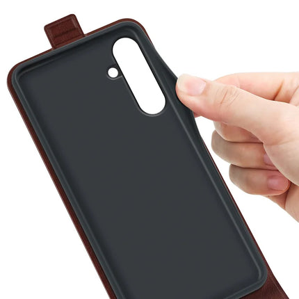 For Samsung Galaxy A26 5G Case with Card Slots Vertical Flip Leather Phone Cover