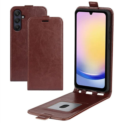 For Samsung Galaxy A26 5G Case with Card Slots Vertical Flip Leather Phone Cover