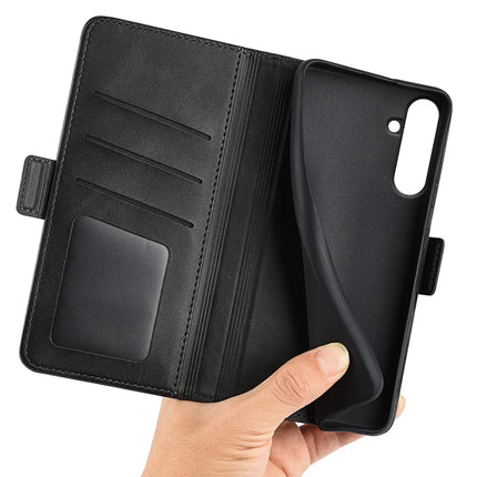 For Samsung Galaxy A26 5G Stand Case Calf Texture Leather Wallet Phone Cover