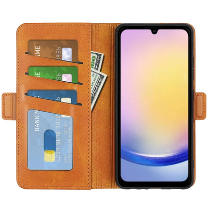 For Samsung Galaxy A26 5G Stand Case Calf Texture Leather Wallet Phone Cover