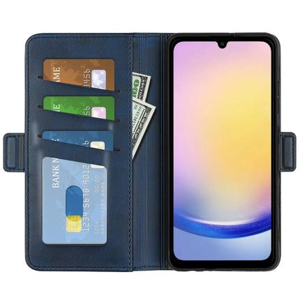 For Samsung Galaxy A26 5G Stand Case Calf Texture Leather Wallet Phone Cover