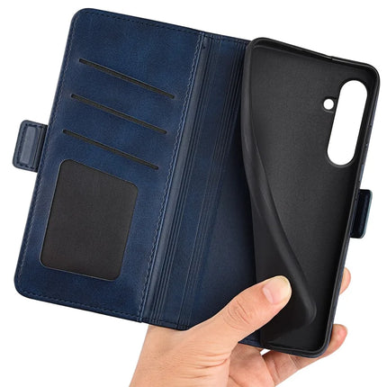For Samsung Galaxy A26 5G Stand Case Calf Texture Leather Wallet Phone Cover