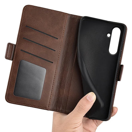 For Samsung Galaxy A26 5G Stand Case Calf Texture Leather Wallet Phone Cover
