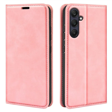 For Samsung Galaxy A26 5G Case Skin-Touch Leather Wallet Phone Cover - Pink