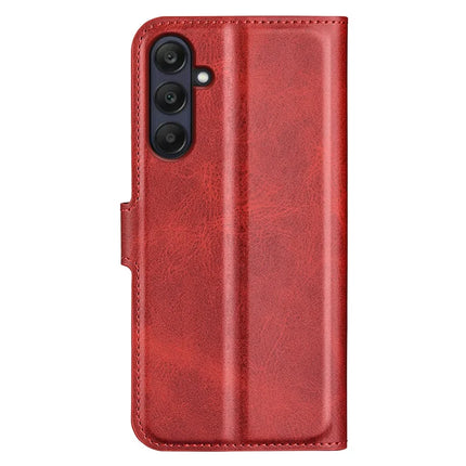For Samsung Galaxy A26 5G Stand Case Anti-Scratch Calf Texture Leather Phone Cover