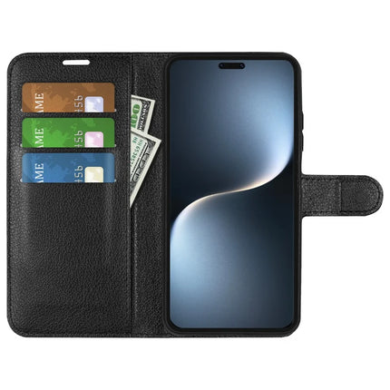 For Honor Magic7 Pro 5G Case Litchi Texture Shockproof Leather Wallet Phone Cover
