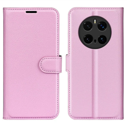 For Honor Magic7 Pro 5G Case Litchi Texture Shockproof Leather Wallet Phone Cover - Pink