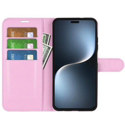For Honor Magic7 Pro 5G Case Litchi Texture Shockproof Leather Wallet Phone Cover