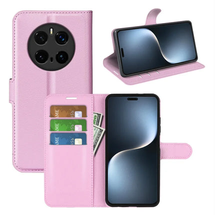 For Honor Magic7 Pro 5G Case Litchi Texture Shockproof Leather Wallet Phone Cover