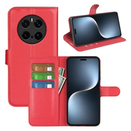For Honor Magic7 Pro 5G Case Litchi Texture Shockproof Leather Wallet Phone Cover