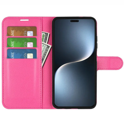 For Honor Magic7 Pro 5G Case Litchi Texture Shockproof Leather Wallet Phone Cover