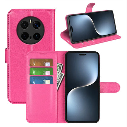 For Honor Magic7 Pro 5G Case Litchi Texture Shockproof Leather Wallet Phone Cover