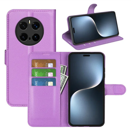 For Honor Magic7 Pro 5G Case Litchi Texture Shockproof Leather Wallet Phone Cover