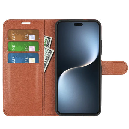For Honor Magic7 Pro 5G Case Litchi Texture Shockproof Leather Wallet Phone Cover