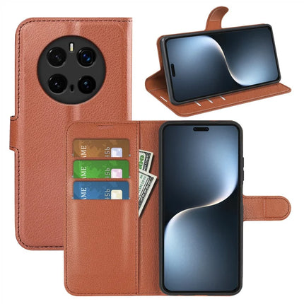 For Honor Magic7 Pro 5G Case Litchi Texture Shockproof Leather Wallet Phone Cover