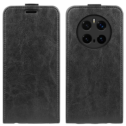 For Honor Magic7 Pro 5G Case with Card Slots Vertical Flip Leather Phone Cover - Black