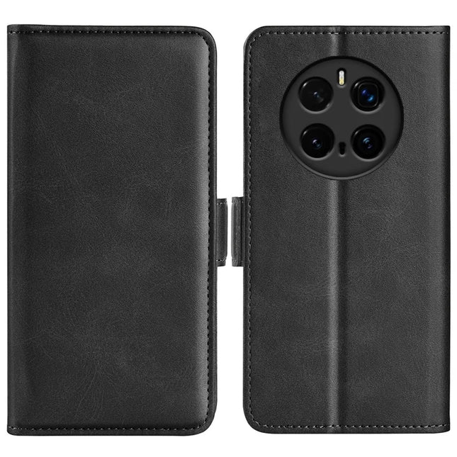 For Honor Magic7 Pro 5G Stand Case Calf Texture Leather Wallet Phone Cover - Black