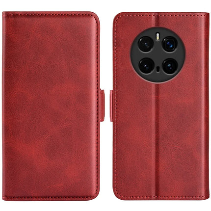 For Honor Magic7 Pro 5G Stand Case Calf Texture Leather Wallet Phone Cover - Red