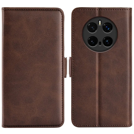 For Honor Magic7 Pro 5G Stand Case Calf Texture Leather Wallet Phone Cover - Brown