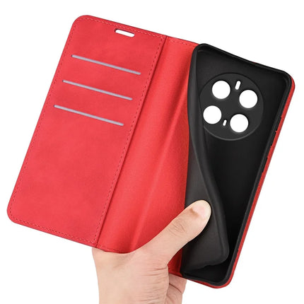 For Honor Magic7 Pro 5G Case Skin-Touch Leather Wallet Phone Cover