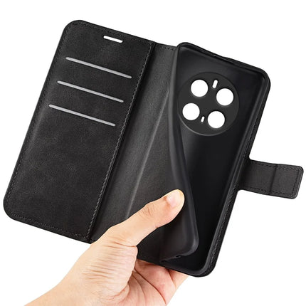 For Honor Magic7 Pro 5G Stand Case Anti-Scratch Calf Texture Leather Phone Cover