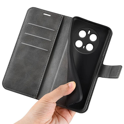 For Honor Magic7 Pro 5G Stand Case Anti-Scratch Calf Texture Leather Phone Cover
