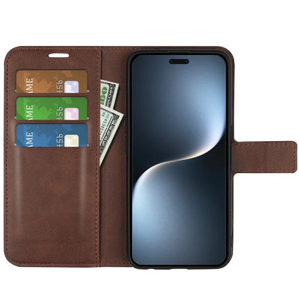 For Honor Magic7 Pro 5G Stand Case Anti-Scratch Calf Texture Leather Phone Cover