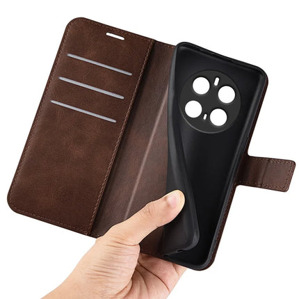 For Honor Magic7 Pro 5G Stand Case Anti-Scratch Calf Texture Leather Phone Cover