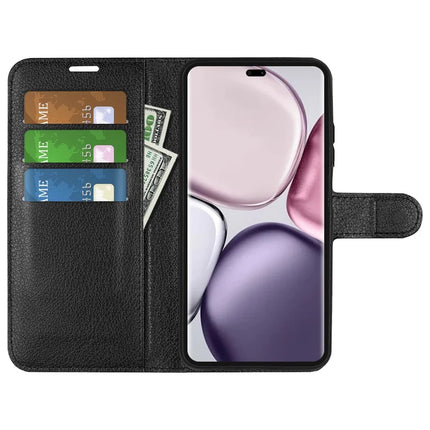 For Honor Magic7 Lite 5G / X9c 5G / X60 Pro 5G Case Litchi Texture Shockproof Leather Wallet Phone Cover